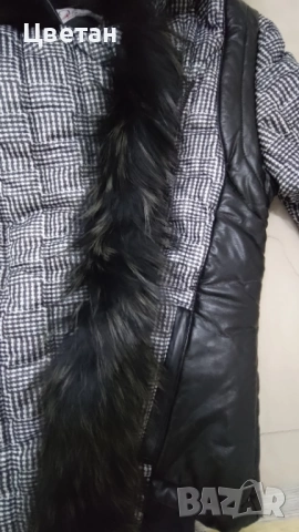 Зимно яке с качулка, снимка 5 - Якета - 53581871