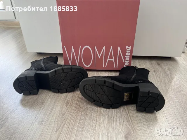 Дамски боти Tendenz с грайфер, размер 37, снимка 3 - Дамски боти - 56206099