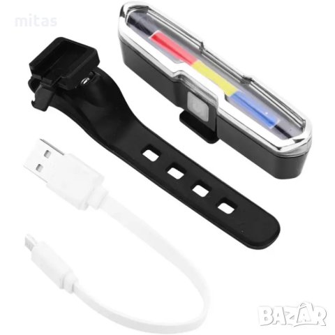 Полицейска стоп LED светлина с висока интензивност, Многоцветна, USB, снимка 6 - Аксесоари за велосипеди - 44434881