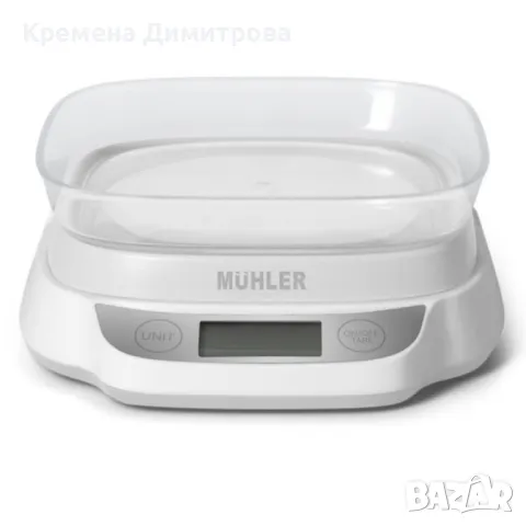 Везна Muhler KSC-2088 електронна, кухненска, купа, 5kg, снимка 1 - Други - 49601883