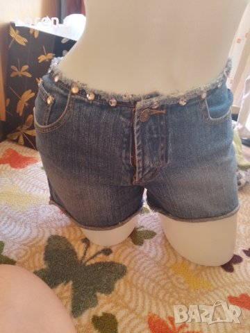 💙🍬Hi jeans🍬💙Дънки с камъни, снимка 2 - Дънки - 41460235