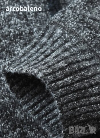 Ежедневно мъжко плетено яке с дълга яка, 6цвята , снимка 10 - Якета - 41706462