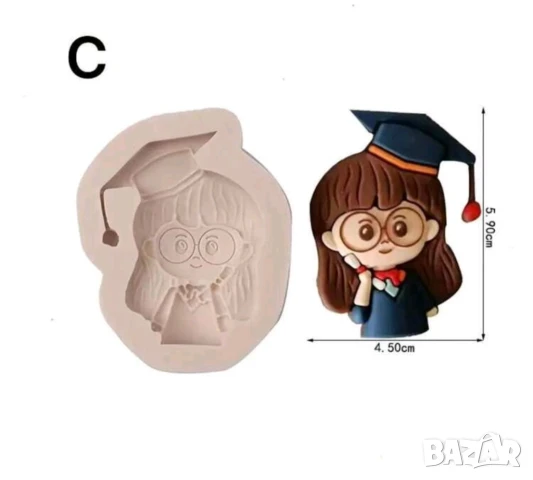 Молд абитуриенти 4 вида, снимка 4 - Форми - 51112912