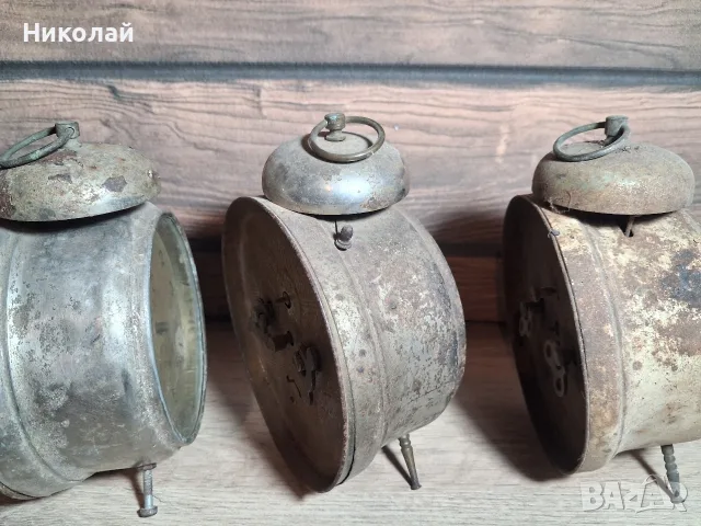 Лот Стари Будилници за части реставрация Юнгханс Густав Бекер, снимка 17 - Антикварни и старинни предмети - 56239670