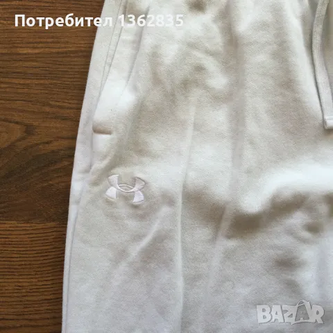 НОВО бежаво вталено памучно долнище анцуг UNDER ARMOUR размер L от САЩ, снимка 4 - Спортни дрехи, екипи - 48391375