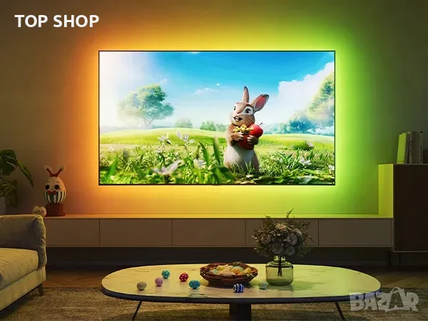 Govee H6168 TV LED Backlight RGBIC задна светлина за телевизор 55-65 инча, снимка 7 - Телевизори - 48938456