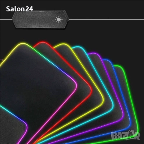 Осветителна RGB подложка за клавиатура, снимка 3 - Други - 52300989