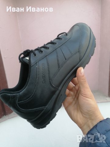 стилни туристически , градски кожени обувки Lowa Abaco Lo  номер 48 1/2 , снимка 8 - Други - 38628146