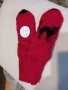 Ръчно плетени детски чорапи с картинка, ходило 18 см, снимка 1 - Чорапи - 40978434