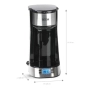 1бр./ Програмируема кафеварка BEEM, Thermo 2 Go, с вграден термос 420 ml, 24h таймер, LCD екран, мие, снимка 12
