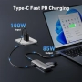 Нов USB Type C Хъб 4 в 1 10Gbps Мултипорт Адаптер за MacBook iPad Surface, снимка 3