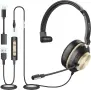 Wantek 881FUSB – USB слушалки с микрофон, 3-в-1, Noise Cancelling, снимка 2