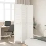 vidaXL Разделител за стая, 3 панела, ретро бял, дърво пауловния масив, снимка 3