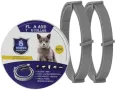 Нов Противопаразитен котешки нашийник 2 броя, 16м защита, натурален, снимка 1