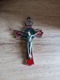 Голям кръст Исус Христос червен INRI, снимка 1 - Други - 40410812