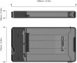 ineo 2,5" USB 3.0 кутия за твърд диск,7 и 9,5 мм SATA HDD/SSD с поддържка на UASP , снимка 3