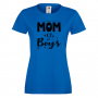 Дамска тениска Mom Of Boys,Празник на Майката,Подарък,Изненада,Рожден Ден, снимка 4