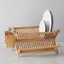 Сушилник за чинии от висококачествен бамбук, снимка 1 - Други - 41517733