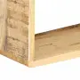 vidaXL Кубични рафтове за стена, 3 части, мангово дърво масив, снимка 3