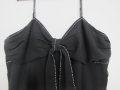 Дамска черна рокля размер 44 - 2XL, снимка 2