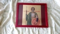 Икона на Свети вкм. Мина, репродукция с дървена рамка и стъкло, снимка 10
