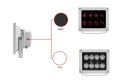 4 LED Infrared CCTV Илюминатор за Нощно Виждане Спомагателно Осветление за Камера за Видеонаблюдение, снимка 9