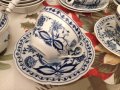 Zwiebelmuster, KAHLA, GDR Сервиз за хранене, чай/кафе и десерт 44 ел. нов, снимка 8