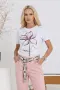 Панталон “Pink MomFit Adorati” – светло розов панталон с колан арт.8032, снимка 3