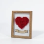 Рамка със сърце от скандинавски мъх и лично послание, снимка 4