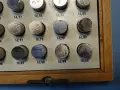 Комплект прецизни цилиндрични измервателни щифтове DDR VEB SCHMALKALDEN TGL 13620 LMW 10-20mm, снимка 4