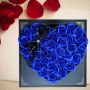 Кутия с ароматни рози във форма на сърце в подаръчна кутия 25х25см, снимка 2