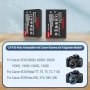 Нови LP-E10 батерии 2 броя за Canon EOS 2000D 4000D 1100D 1200D фото, снимка 2