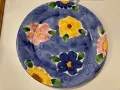 Голяма ръчно рисувана чиния , снимка 3