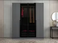 Модерен гардероб със стъклени врати, снимка 8