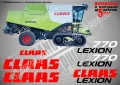 CLAAS Lexion 460 стикери надписи, снимка 11
