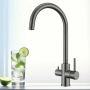 Techzm Трипътен кухненски смесител 3 в 1 с изход за филтрирана вода, снимка 1
