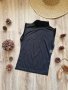 Дамска блуза, черна, прозрачна, с поло яка - модел 4, снимка 1 - Корсети, бюстиета, топове - 39749685