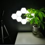 Квантова стенна шестоъгълна LED лампа - 7 броя, снимка 3