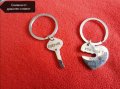 Ключодържател сърце и ключ за двойки и влюбени , снимка 3
