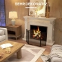 HOMCOM Защитен панел за камина, Сгъваем, С покритие, снимка 9