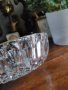 Винтидж кристална КУПА за сервиране. Красиво произведение от кристално стъкло с релефен декор , снимка 3