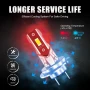 LED лампи за фарове, H7 3570, plug-and-play - комплект 2 бр., снимка 4
