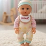 Кукла бебе 12 инча, която яде, пие и пишка – забавление и грижа за всяко дете, снимка 4