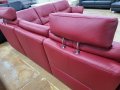 Червен кожен ъглов диван "HUKLA HU-SF15058" с ел.релакс, снимка 10