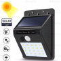 Соларна LED лампа със сензор за движение, снимка 1 - Соларни лампи - 36308975