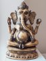 Огромна бронзова фигура на Индийския бог на мъдростта(Ганеша), снимка 1 - Антикварни и старинни предмети - 40060975