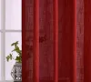 Полупрозрачни ленени завеси в червено , снимка 3