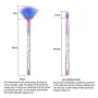 Четки за грим с кристални дръжки - 7 броя HZS86, снимка 3