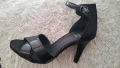 сандали официални, черни с висока ток 35 номер, снимка 1