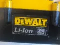 DeWALT 36V Li-ion Made in MEXICO Оригинален АКУМУЛАТОРЕН ЪГЛОШЛАЙФ 36 ВОЛТА ДЕВАЛТ с батерия зарядно, снимка 4